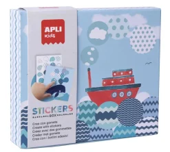 APLI Kids Stickerkaarten Boten 8 stuks