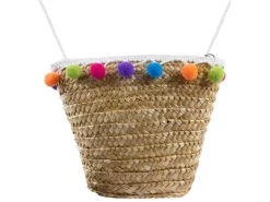 BB Klostermann Schoudertas met Pompons Natuur