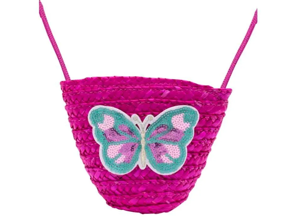 BB Klostermann Schoudertas Vlinder Fuchsia