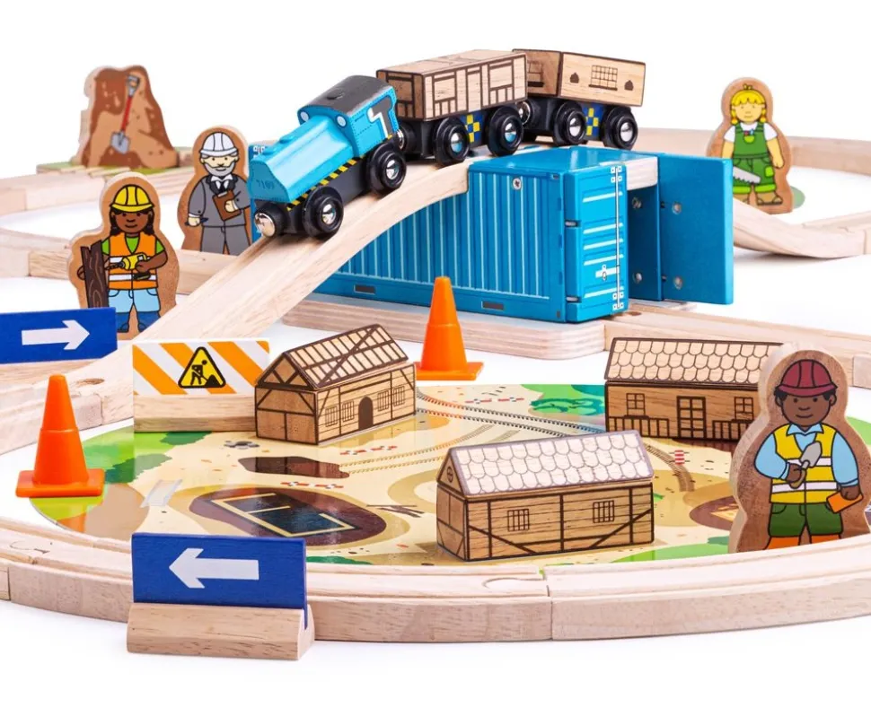 Bigjigs Houten Trein Construction Set 50-delig