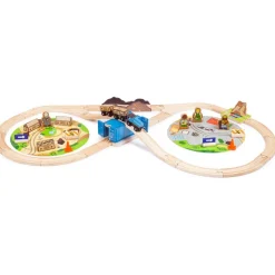 Bigjigs Houten Trein Construction Set 50-delig