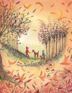 Bijdehansje Postkaart Autumn