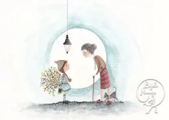 Bijdehansje Postkaart Granny