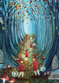 Bijdehansje Postkaart In to the Wood