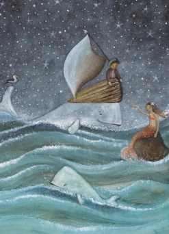 Bijdehansje Postkaart Mermaid