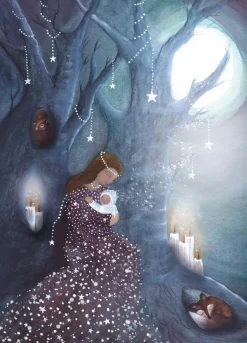 Bijdehansje Postkaart Midnight Shimmer