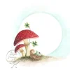 Bijdehansje Postkaart Mushroom Baby
