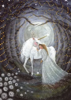 Bijdehansje Postkaart Stardust Unicorn