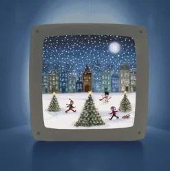 Bijdehansje Seizoensplaat Christmas Skating