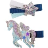 Boutique Navy Unicorn Star Hairclip, 2 styles assorted