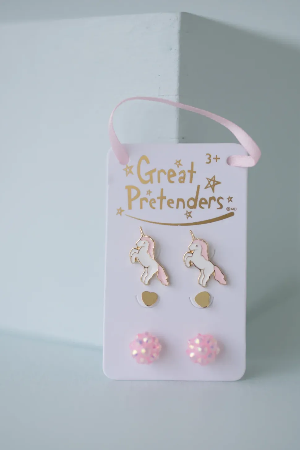 Boutique Unicorn Studded Earrings, 3 Sets