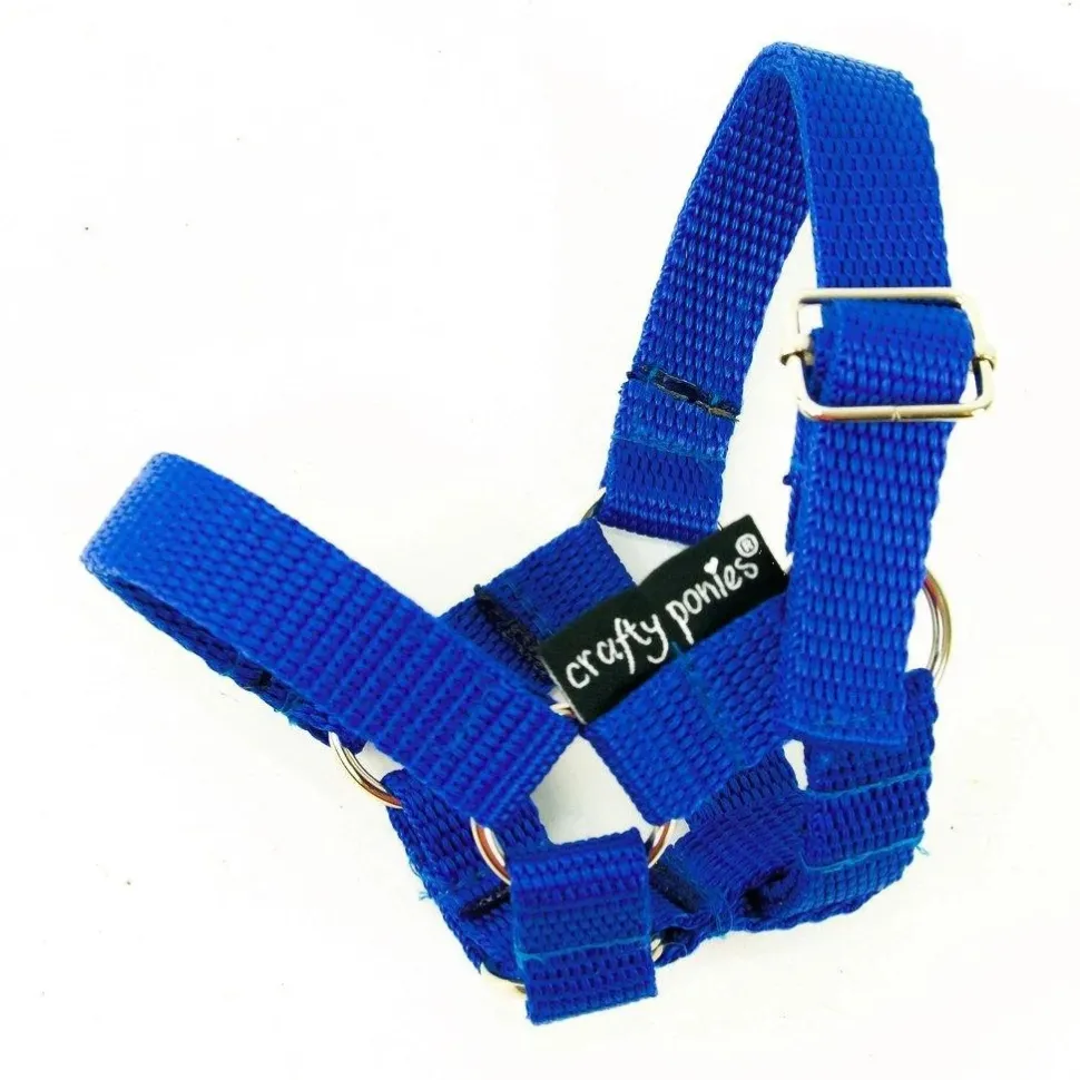 crafty ponies Halster Blauw
