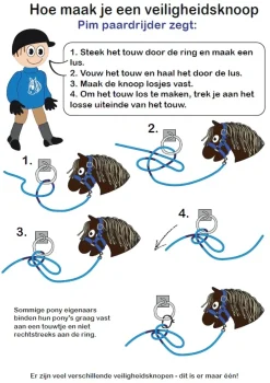 crafty ponies Halstertouw Blauw