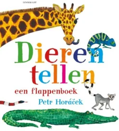 Dieren tellen een flappenboek