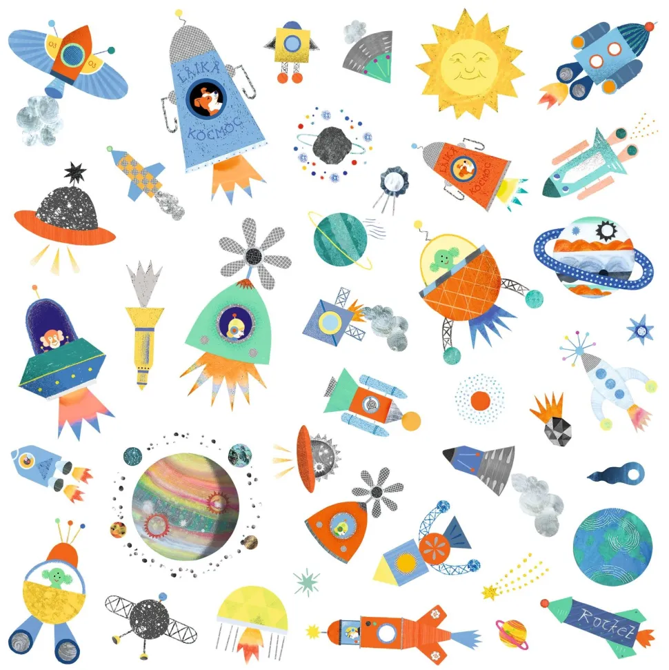 Djeco Stickerset Ruimte Interstellar
