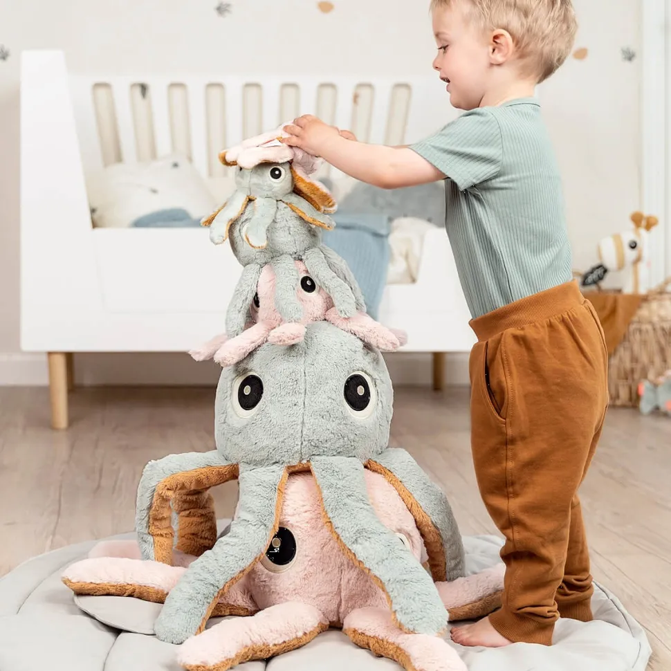 Done by Deer Knuffel Rammelaar Jelly Blue