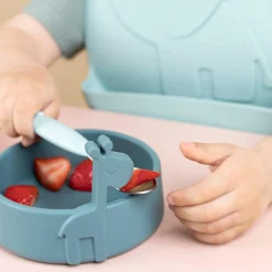 Done by Deer Peekaboo Kinderservies First Meal set Deer friends Blue