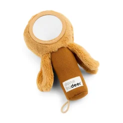 Done by Deer Rammelaar en Activiteitenknuffel Spiegel Jelly Mustard