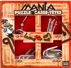 Eureka Breinbreker Puzzel Mania Set 4-delig Rood