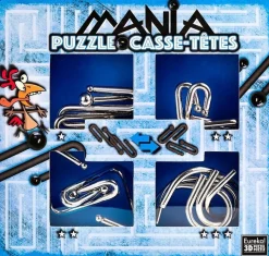 Eureka Breinbreker Puzzel Mania Set 4-delig Blauw