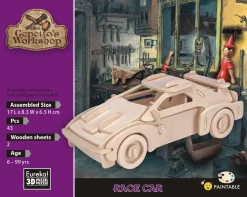 Eureka 3D Hout Model Gepetto's Race Car