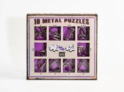Eureka Metal Puzzle Paars Set 10-delig