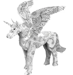 Eureka Puzzelboek 3D Eenhoorns