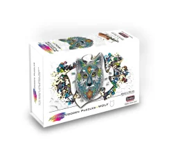 Eureka Regenboog Houten Puzzel Wolf