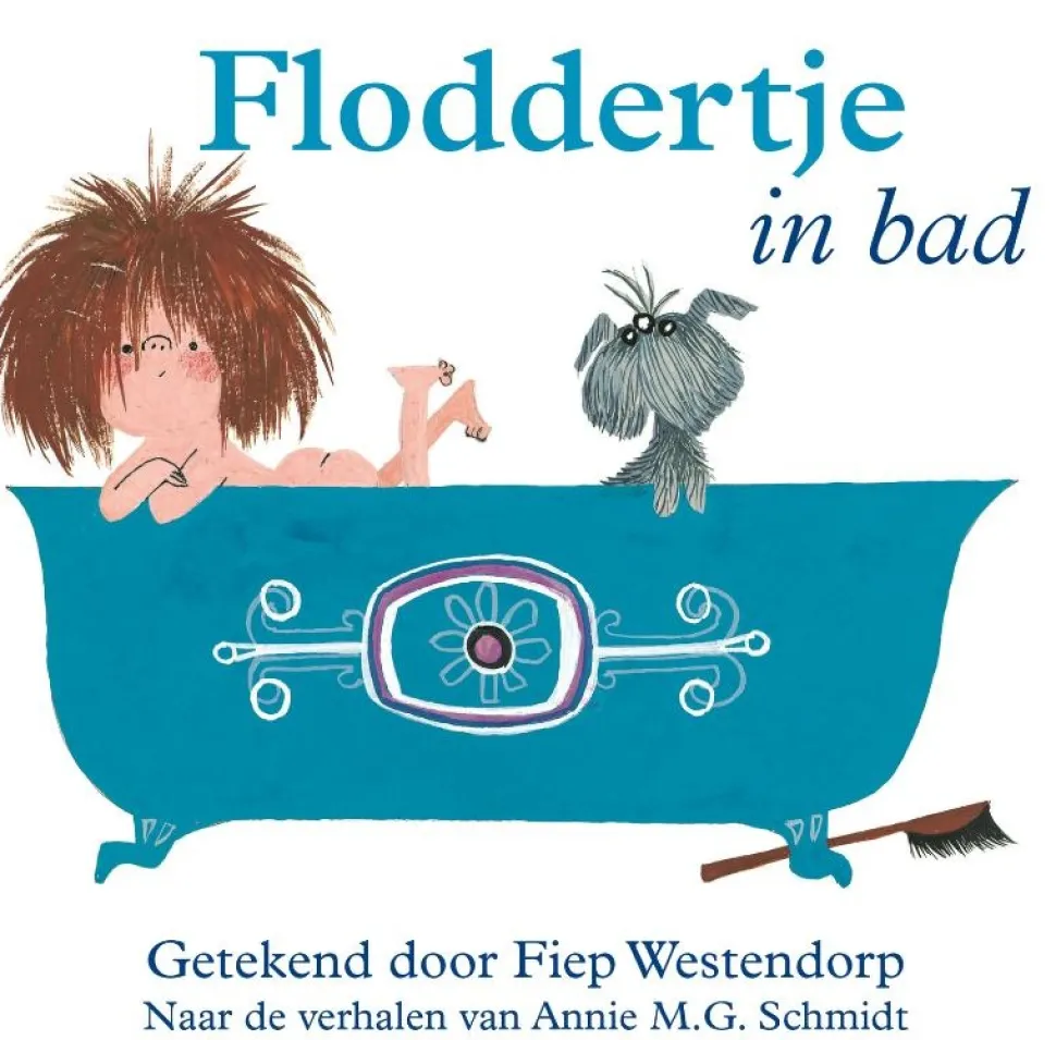 Floddertje in bad