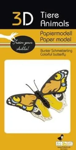 Fridolin 3D Papiermodel Vlinder