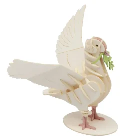 Fridolin 3D Papiermodel Witte Duif