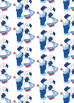 Fritsy Postkaart Delfts Blauw