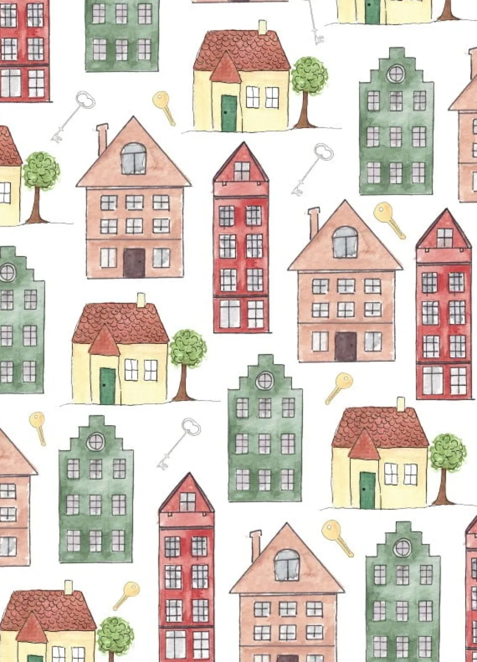 Fritsy Postkaart Huizen