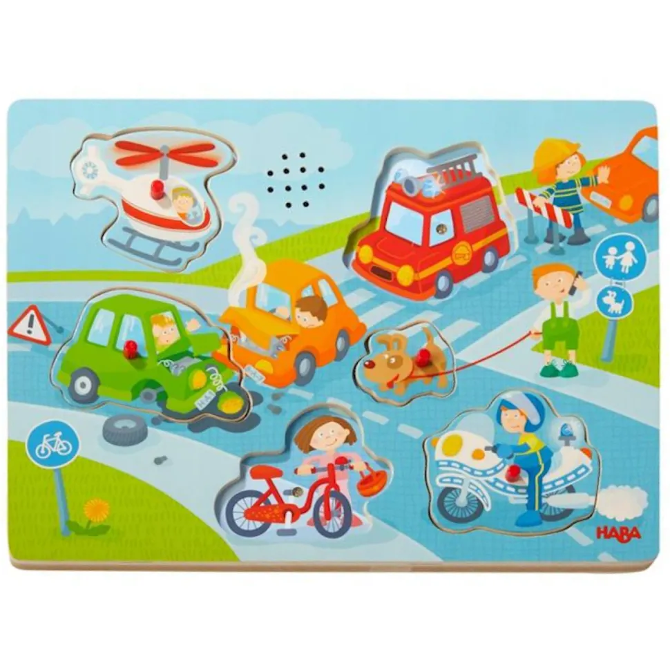 Geluidenpuzzel In de stad