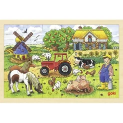 Goki Puzzel Boerderij Dieren