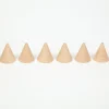 Grapat Houten Cones Natuurlijk set 6-delig 16-149