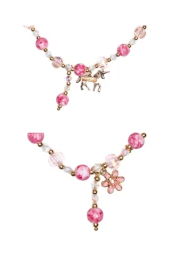 Great Pretenders Armband met Ketting Pink Crystal Bracelet