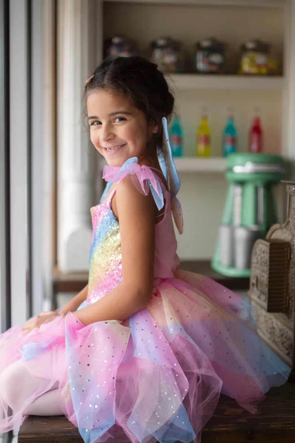 Great Pretenders Regenboog Fee Jurk size US 5-6