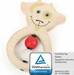 Grijpfiguur Grijpring Geit Hout