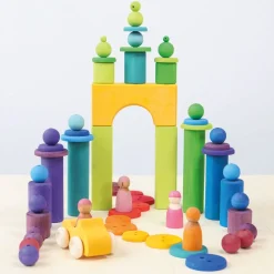 Grimm's Houten Regenboog Kralen set 36-delig 10240