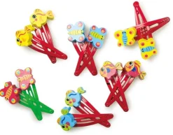 Haarspeld Dieren Set 12-stuks Hout