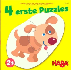 Haba 4 Eerste Puzzels Jonge dieren 2pcs