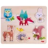Haba Inlegpuzzel Bosdieren 6pcs