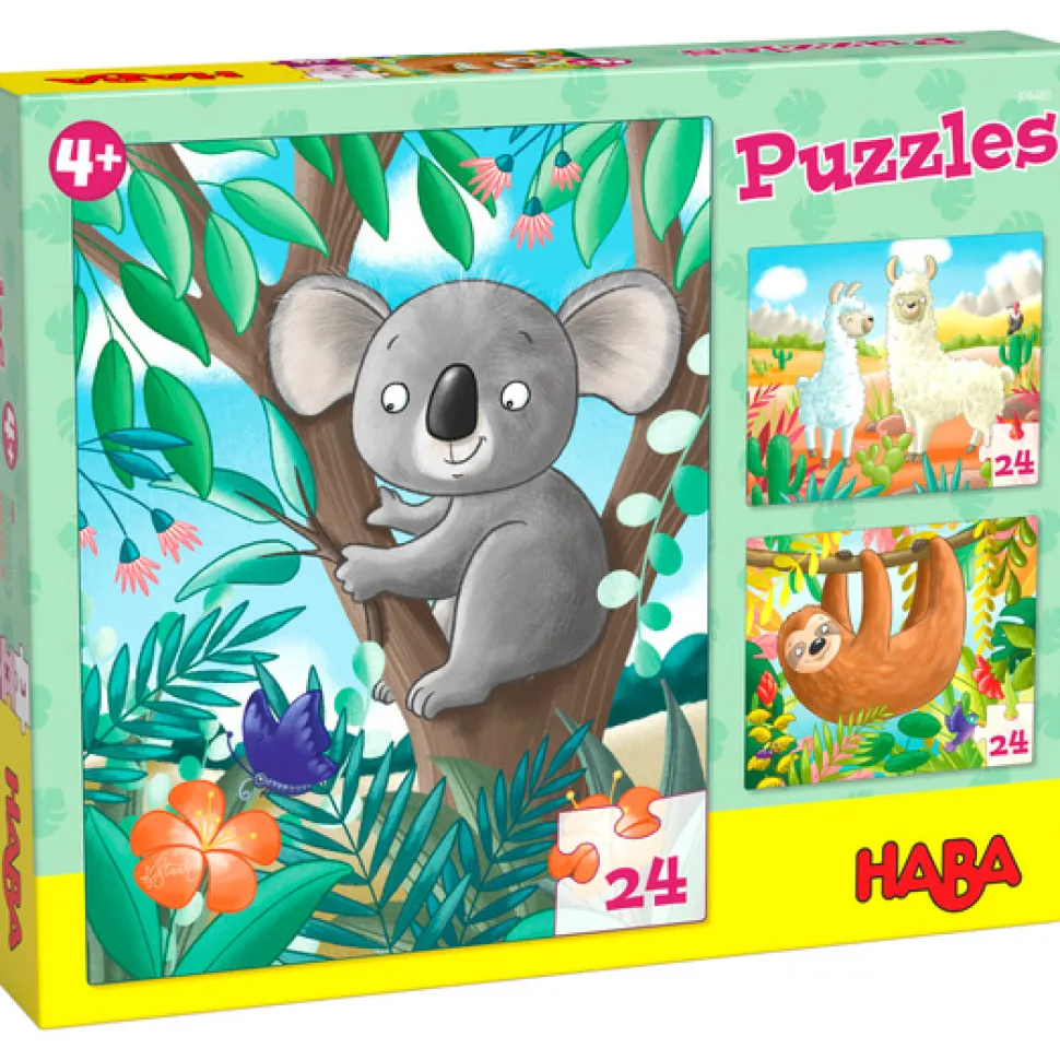 Haba Puzzels - Koala, Luiaard & Co. 24-pcs