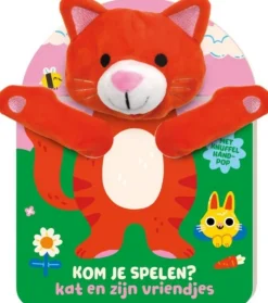 Handpopboek Kom Je Spelen? Kat
