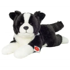 Hermann Teddy Knuffel Hond Border Collie Liggend 45 cm