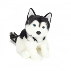 Hermann Teddy Knuffel Hond Husky Zittend 30cm