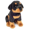 Hermann Teddy Knuffel Hond Rottweiler Zittend 30cm