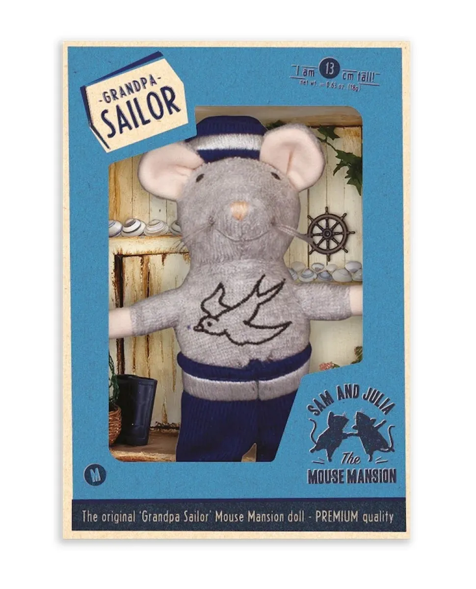 Het Muizenhuis Knuffelmuis Grandpa Sailor