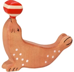 Holztiger Zeehond met Bal 80205